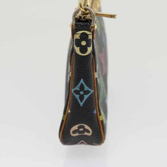 Louis Vuitton Multicolor Multicolore Black Murakami Pochette w Dustbag - Picture 3 of 16